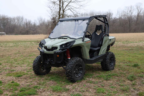 Photo of Rough Country Can-Am Commander 1000 Scratch Resistant Full Windshield by Rough Country - Premium for UTVs / Side by Sides