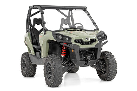 Photo of Rough Country Can-Am Commander 1000 Scratch Resistant Full Windshield by Rough Country - Premium for UTVs / Side by Sides