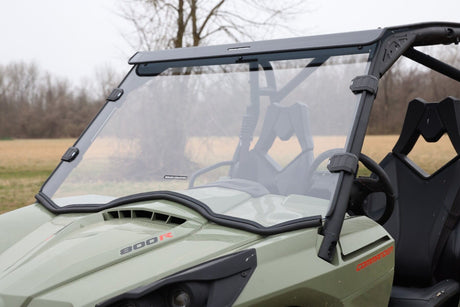 Photo of Rough Country Can-Am Commander 1000 Scratch Resistant Full Windshield by Rough Country - Premium for UTVs / Side by Sides