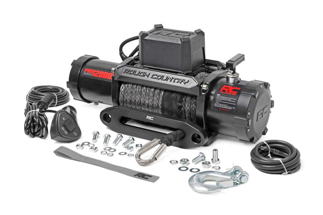 Photo of Rough Country 12000 LB Pro Series Winch with Synthetic Rope by Rough Country - Premium for UTVs / Side by Sides