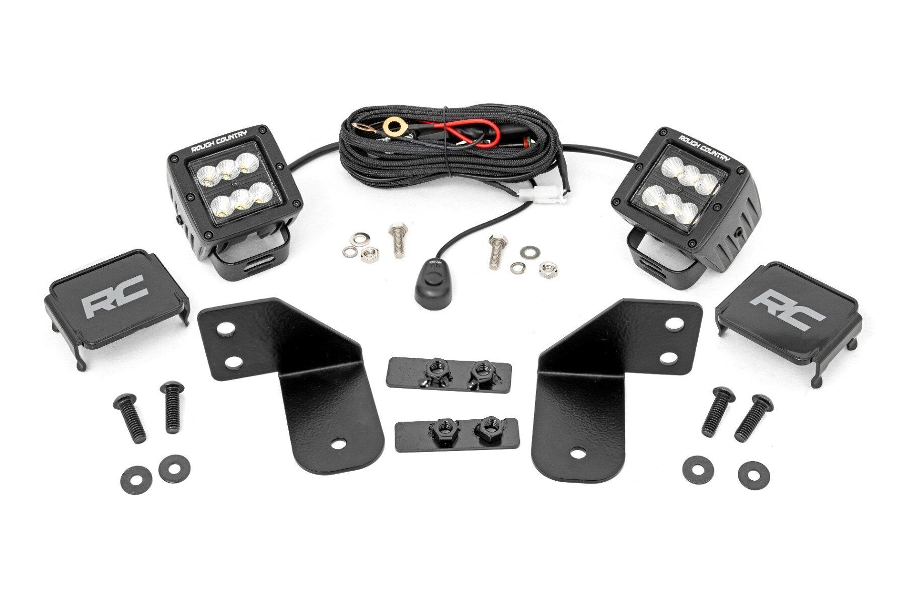 Photo of Rough Country Polaris Ranger 1000 Rear Facing 2"/3" LED Kit by Rough Country - Premium for UTVs / Side by Sides