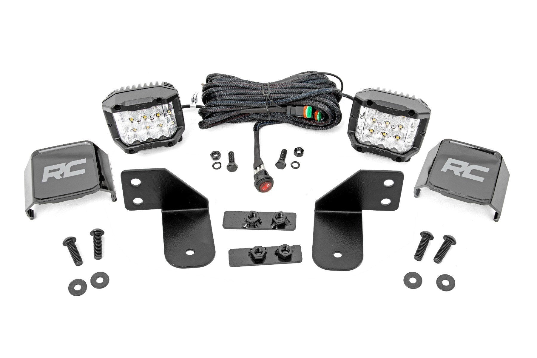 Photo of Rough Country Polaris Ranger 1000 Rear Facing 2"/3" LED Kit by Rough Country - Premium for UTVs / Side by Sides