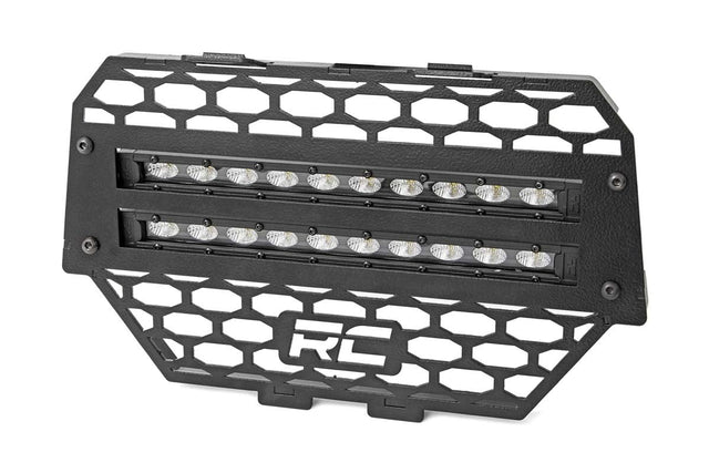 Photo of Rough Country Polaris RZR XP 1000 10" Black Slimline LED Pair Grille Kit by Rough Country - Premium for UTVs / Side by Sides