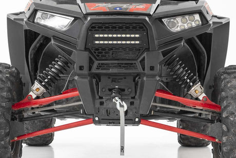 Photo of Rough Country Polaris RZR XP 1000 10" Black Slimline LED Pair Grille Kit by Rough Country - Premium for UTVs / Side by Sides