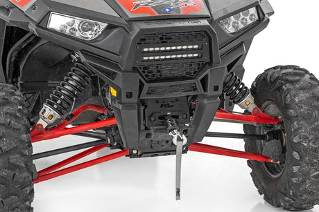 Photo of Rough Country Polaris RZR XP 1000 10" Black Slimline LED Pair Grille Kit by Rough Country - Premium for UTVs / Side by Sides