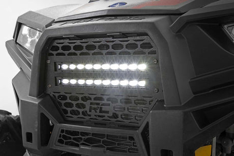 Photo of Rough Country Polaris RZR XP 1000 10" Black Slimline LED Pair Grille Kit by Rough Country - Premium for UTVs / Side by Sides