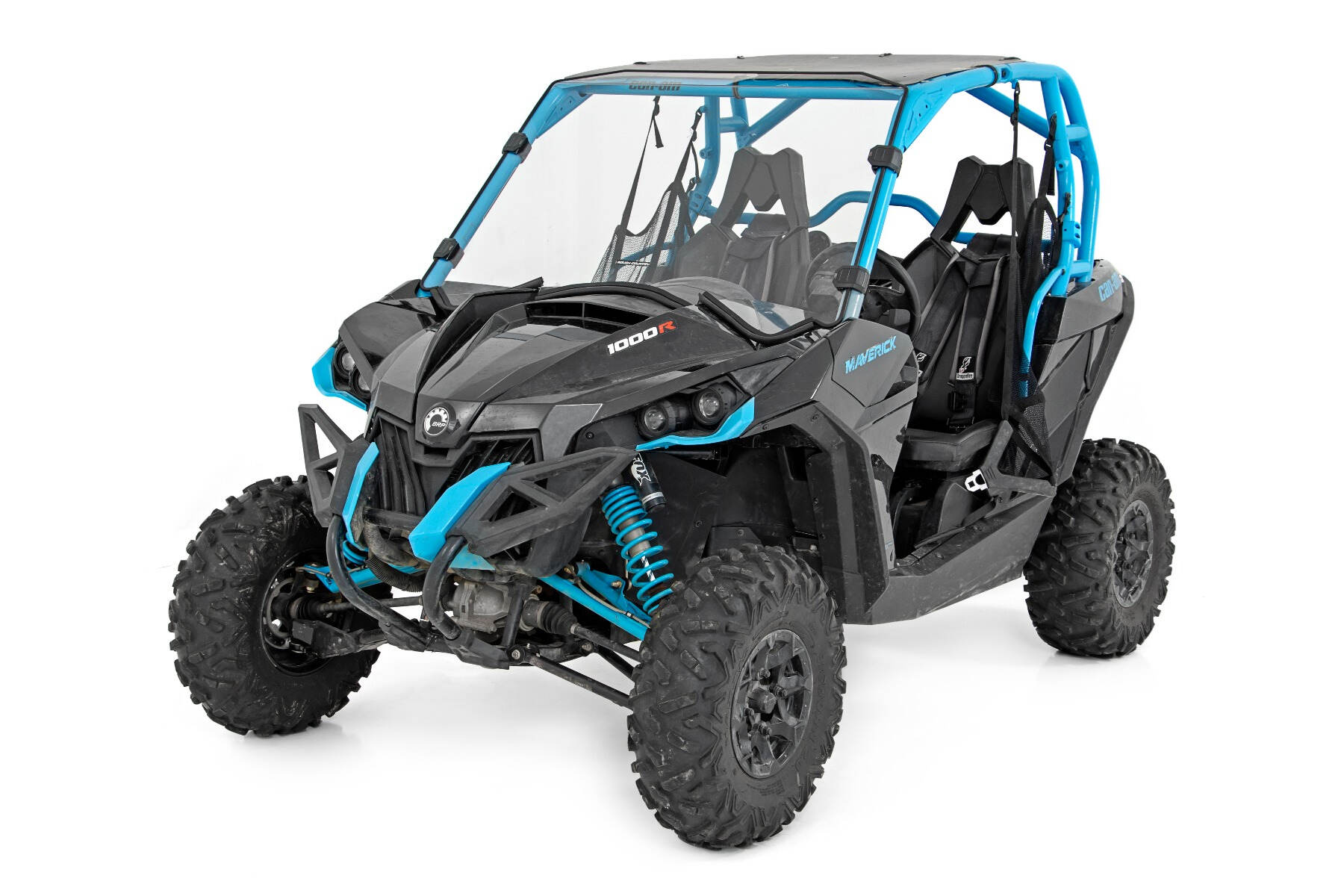 Photo of Rough Country Can-Am Maverick Max/Turbo Scratch Resistant Full Windshield by Rough Country - Premium for UTVs / Side by Sides