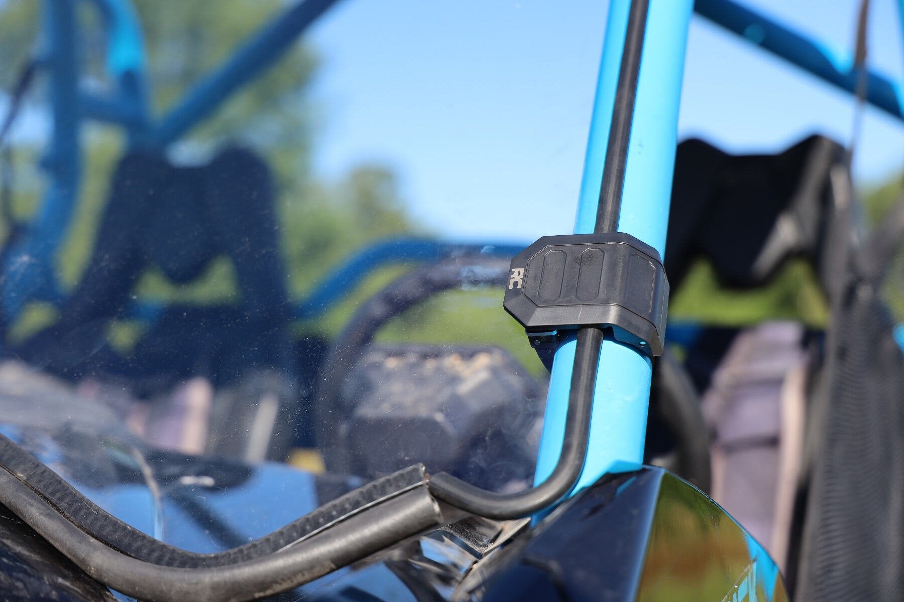 Photo of Rough Country Can-Am Maverick Max/Turbo Scratch Resistant Full Windshield by Rough Country - Premium for UTVs / Side by Sides