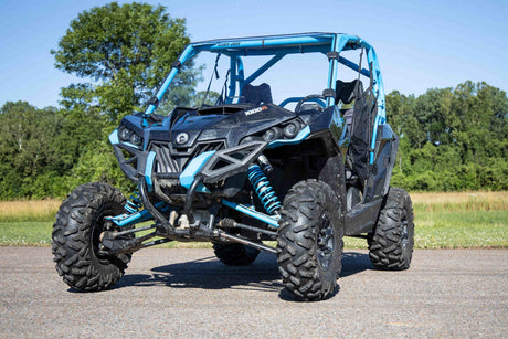 Photo of Rough Country Can-Am Maverick Max/Turbo Scratch Resistant Full Windshield by Rough Country - Premium for UTVs / Side by Sides