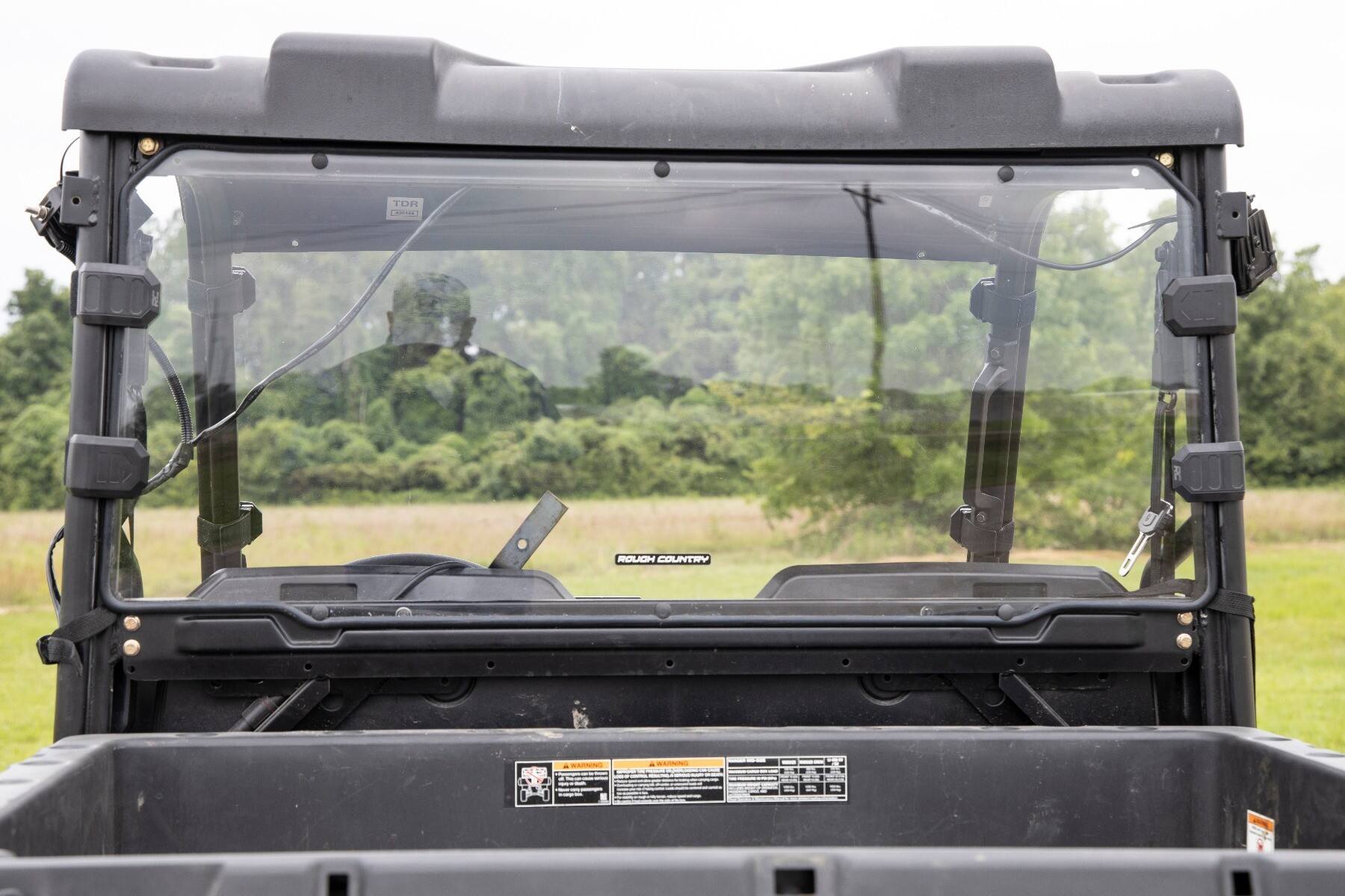 Photo of Rough Country Polaris Ranger 500 Mid Size Scratch Resistant Rear Cab Panel by Rough Country - Premium for UTVs / Side by Sides