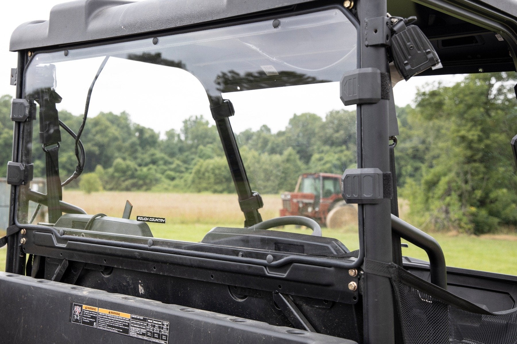Photo of Rough Country Polaris Ranger 500 Mid Size Scratch Resistant Rear Cab Panel by Rough Country - Premium for UTVs / Side by Sides