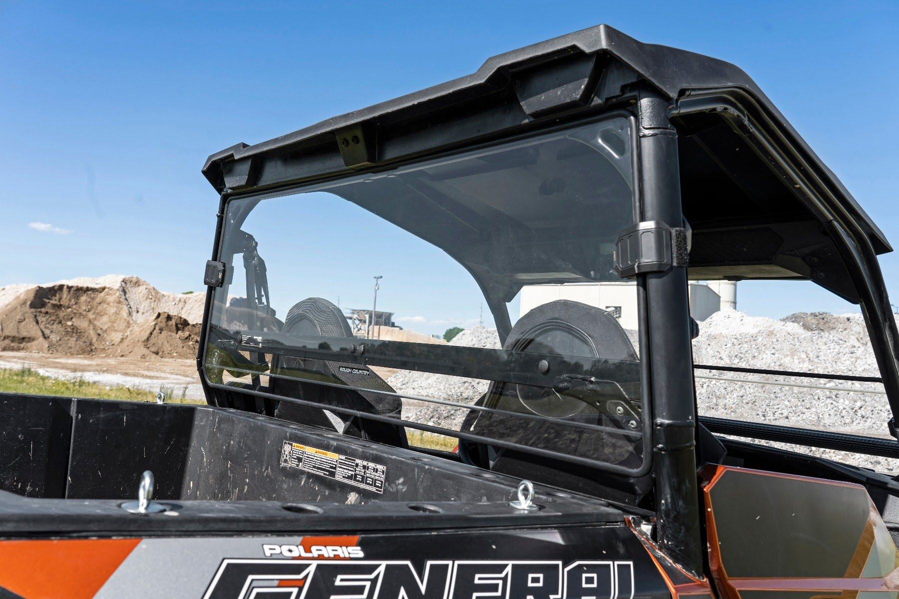Photo of Rough Country Polaris General XP Rear Cab Panel by Rough Country - Premium for UTVs / Side by Sides
