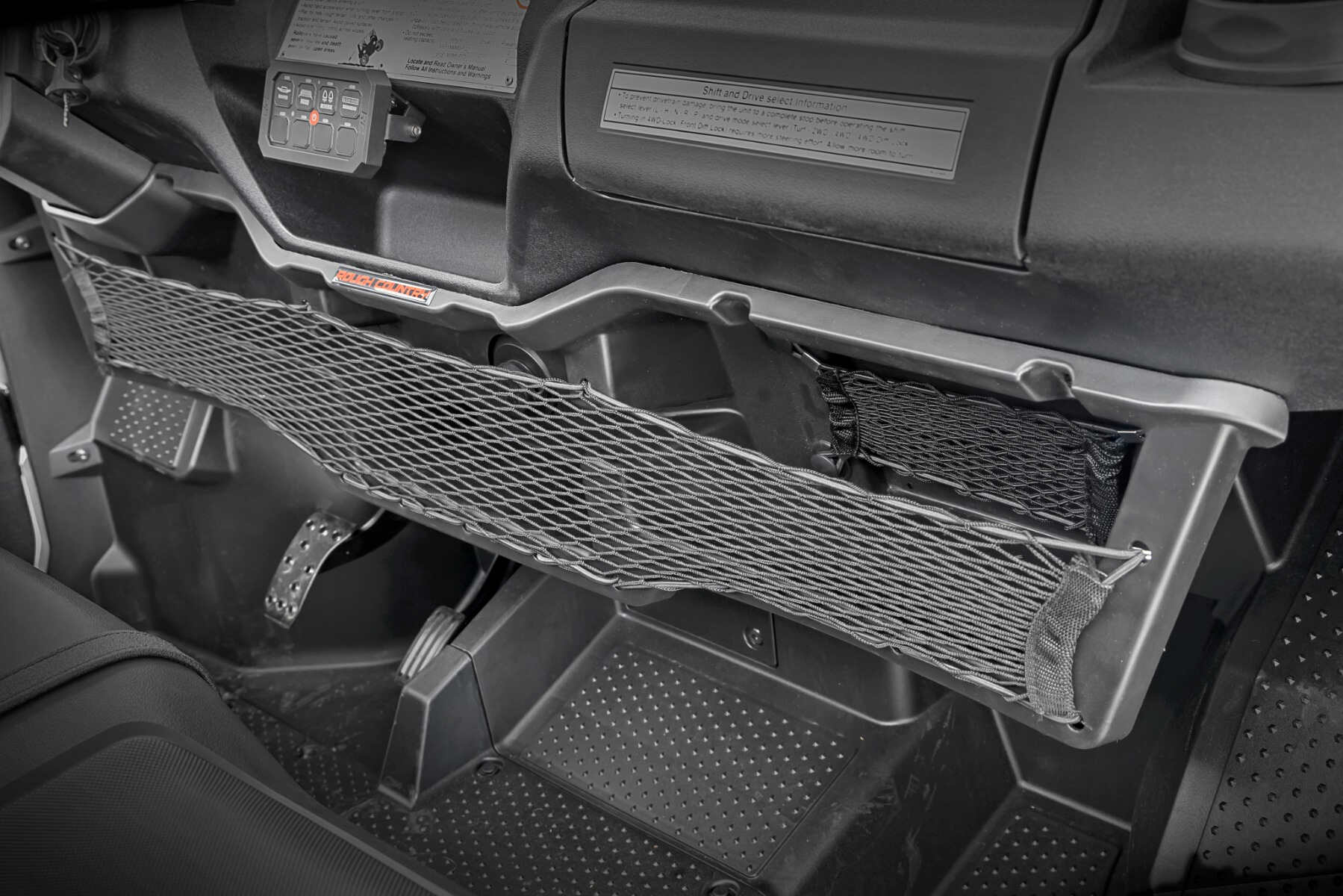 Photo of Rough Country Honda Pioneer Under Dash Storage Tray by Rough Country - Premium for UTVs / Side by Sides