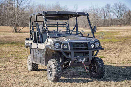 Photo of Rough Country Kawvasaki Mule Scratch Resistant Vented Full Windshield by Rough Country - Premium for UTVs / Side by Sides