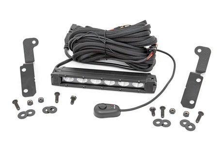 Photo of Rough Country Can-Am Maverick X3 Black Slimline 6" Cowl Mount LED Light by Rough Country - Premium for UTVs / Side by Sides