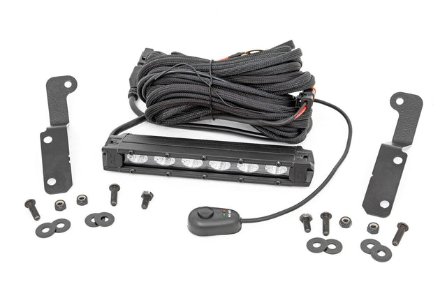 Photo of Rough Country Can-Am Maverick X3 Black Slimline 6" Cowl Mount LED Light by Rough Country - Premium for UTVs / Side by Sides