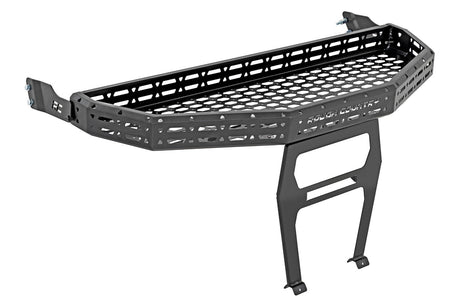 Photo of Rough Country Polaris Ranger XP 900/1000 6" Black Slimline Front Cargo Rack by Rough Country - Premium for UTVs / Side by Sides