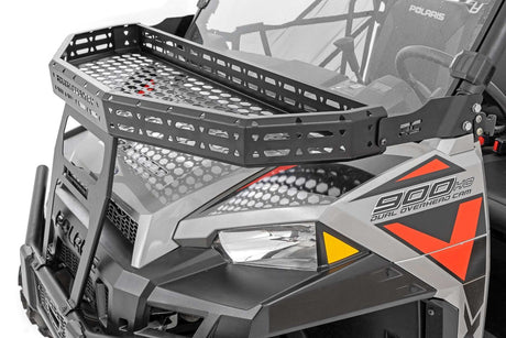 Photo of Rough Country Polaris Ranger XP 900/1000 6" Black Slimline Front Cargo Rack by Rough Country - Premium for UTVs / Side by Sides