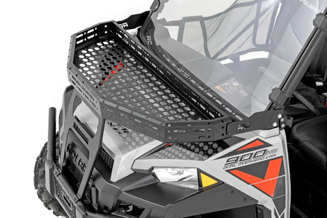Photo of Rough Country Polaris Ranger XP 900/1000 6" Black Slimline Front Cargo Rack by Rough Country - Premium for UTVs / Side by Sides