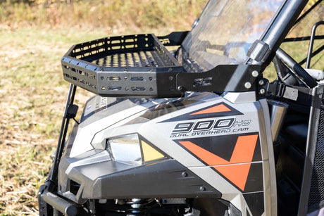 Photo of Rough Country Polaris Ranger XP 900/1000 6" Black Slimline Front Cargo Rack by Rough Country - Premium for UTVs / Side by Sides