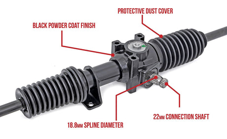 Photo of Rough Country Polaris Ranger XP 1000 Heavy Duty Rack and Pinion by Rough Country - Premium for UTVs / Side by Sides