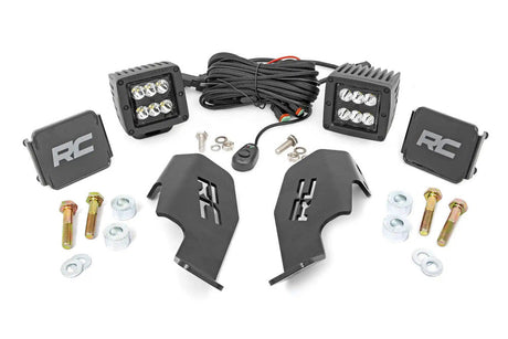 Photo of Rough Country '19-'23 Honda Talon 1000 Dual LED Cube Kit by Rough Country - Premium for UTVs / Side by Sides