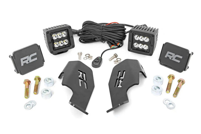 Photo of Rough Country '19-'23 Honda Talon 1000 Dual LED Cube Kit by Rough Country - Premium for UTVs / Side by Sides
