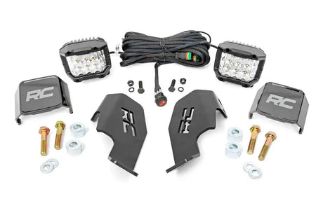 Photo of Rough Country '19-'23 Honda Talon 1000 Dual LED Cube Kit by Rough Country - Premium for UTVs / Side by Sides