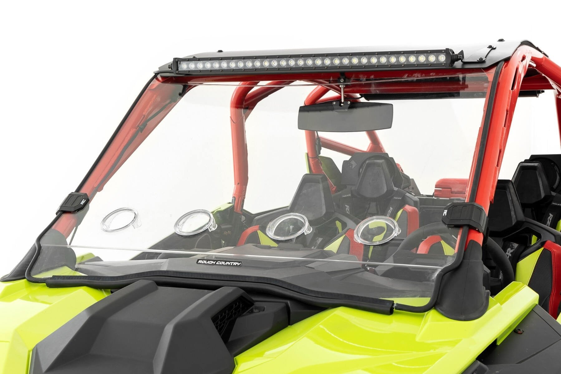 Photo of Rough Country Polaris RZR Pro XP Scratch Resistant Vented Full Windshield by Rough Country - Premium for UTVs / Side by Sides