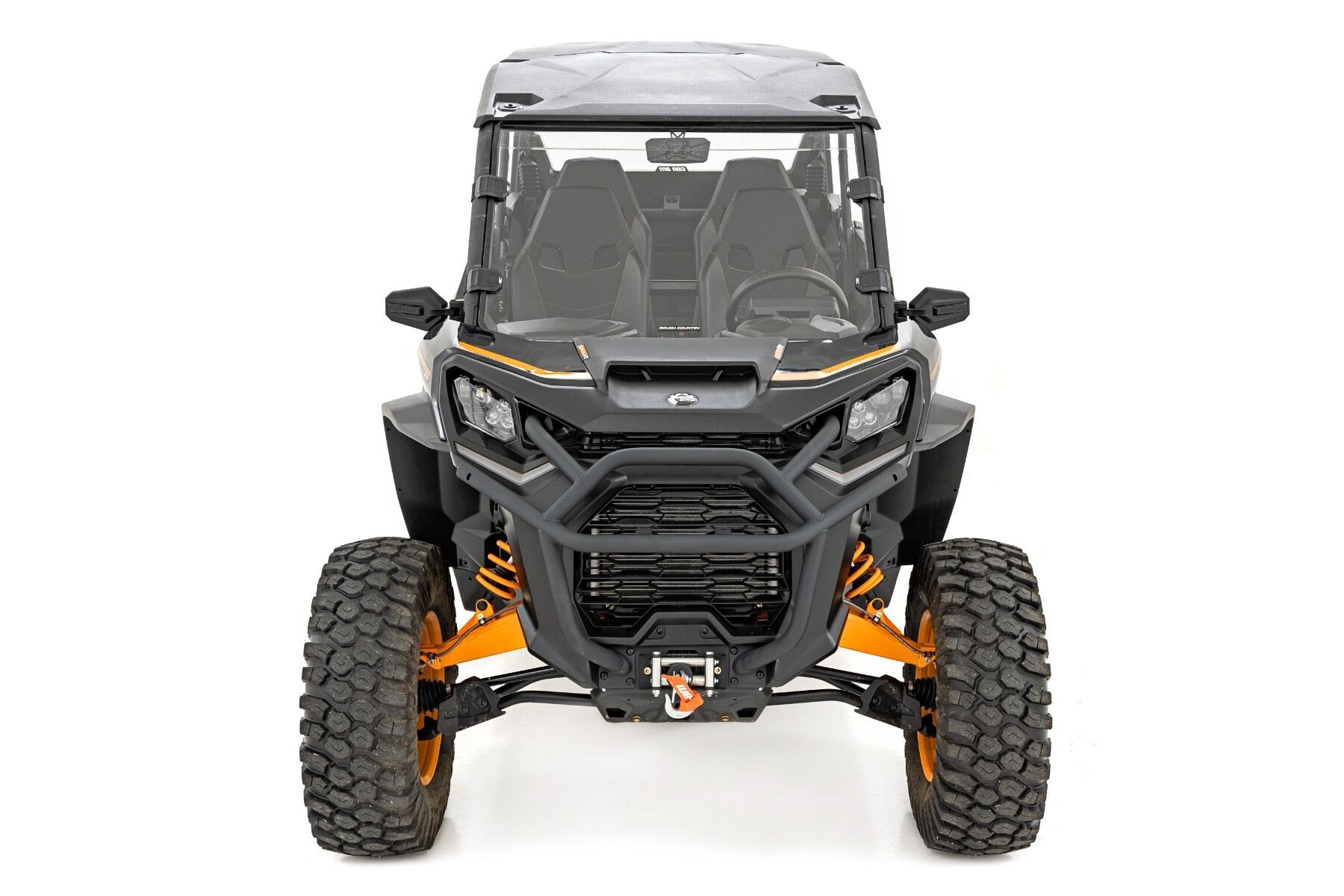 Photo of Rough Country Can-Am Commander 1000 R Scratch Resistant Full Windshield by Rough Country - Premium for UTVs / Side by Sides