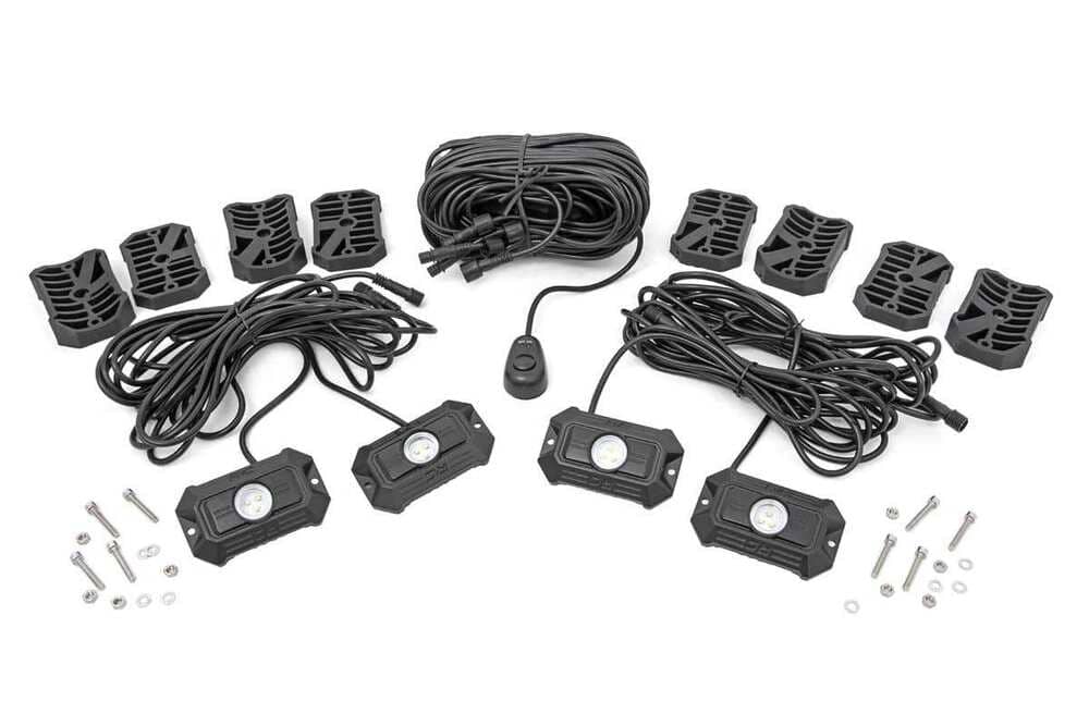 Photo of Rough Country 4 Piece Set LED Rock Light Kit by Rough Country - Premium for UTVs / Side by Sides