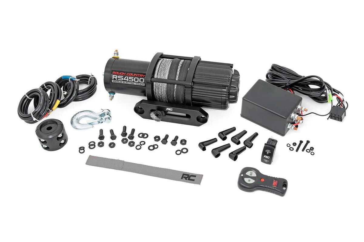 Photo of Rough Country 4500-LB UTV Synthetic Rope Winch by Rough Country - Premium for UTVs / Side by Sides