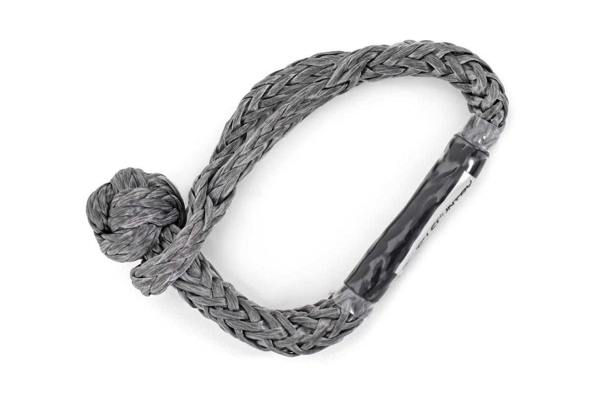 Photo of Rough Country 7/16" Soft Shackle - Gray by Rough Country - Premium for UTVs / Side by Sides