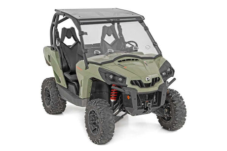 Photo of Rough Country Cam-Am Commander 1000 Scratch Resistant Vented Full Windshield by Rough Country - Premium for UTVs / Side by Sides
