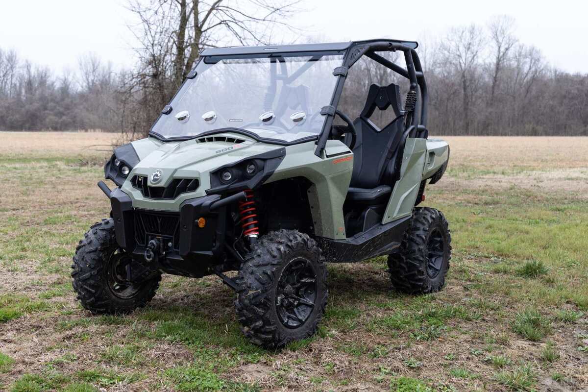 Photo of Rough Country Cam-Am Commander 1000 Scratch Resistant Vented Full Windshield by Rough Country - Premium for UTVs / Side by Sides