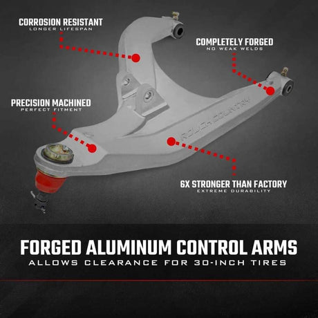 Photo of Rough Country Can-Am Defender HD 5/HD 8/HD 9/HD 10 High Clearance w/ 2" Forward Offset Aluminum Control Arms by Rough Country - Premium for UTVs / Side by Sides