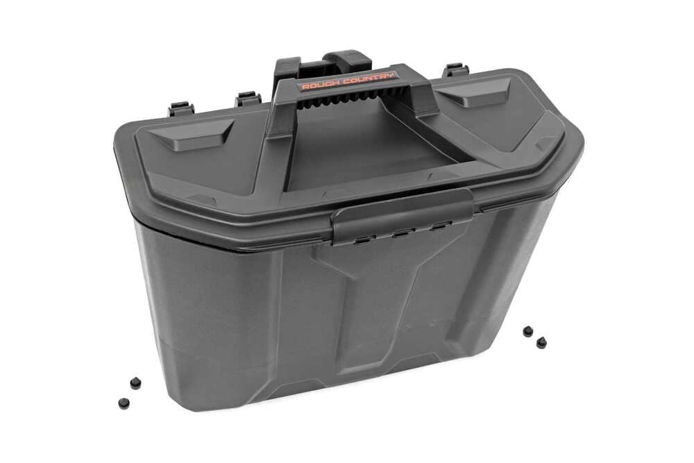 Photo of Rough Country Can-Am Defender HD 5/HD 8/HD 9/HD 10 Passenger Seat Under Seat Storage Box by Rough Country - Premium for UTVs / Side by Sides