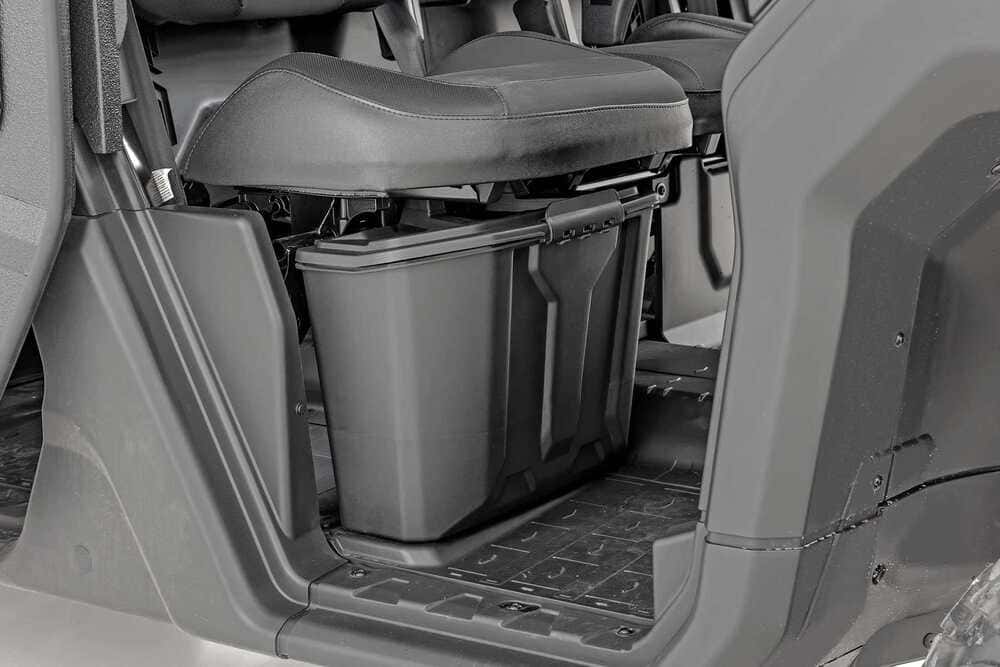 Photo of Rough Country Can-Am Defender HD 5/HD 8/HD 9/HD 10 Passenger Seat Under Seat Storage Box by Rough Country - Premium for UTVs / Side by Sides
