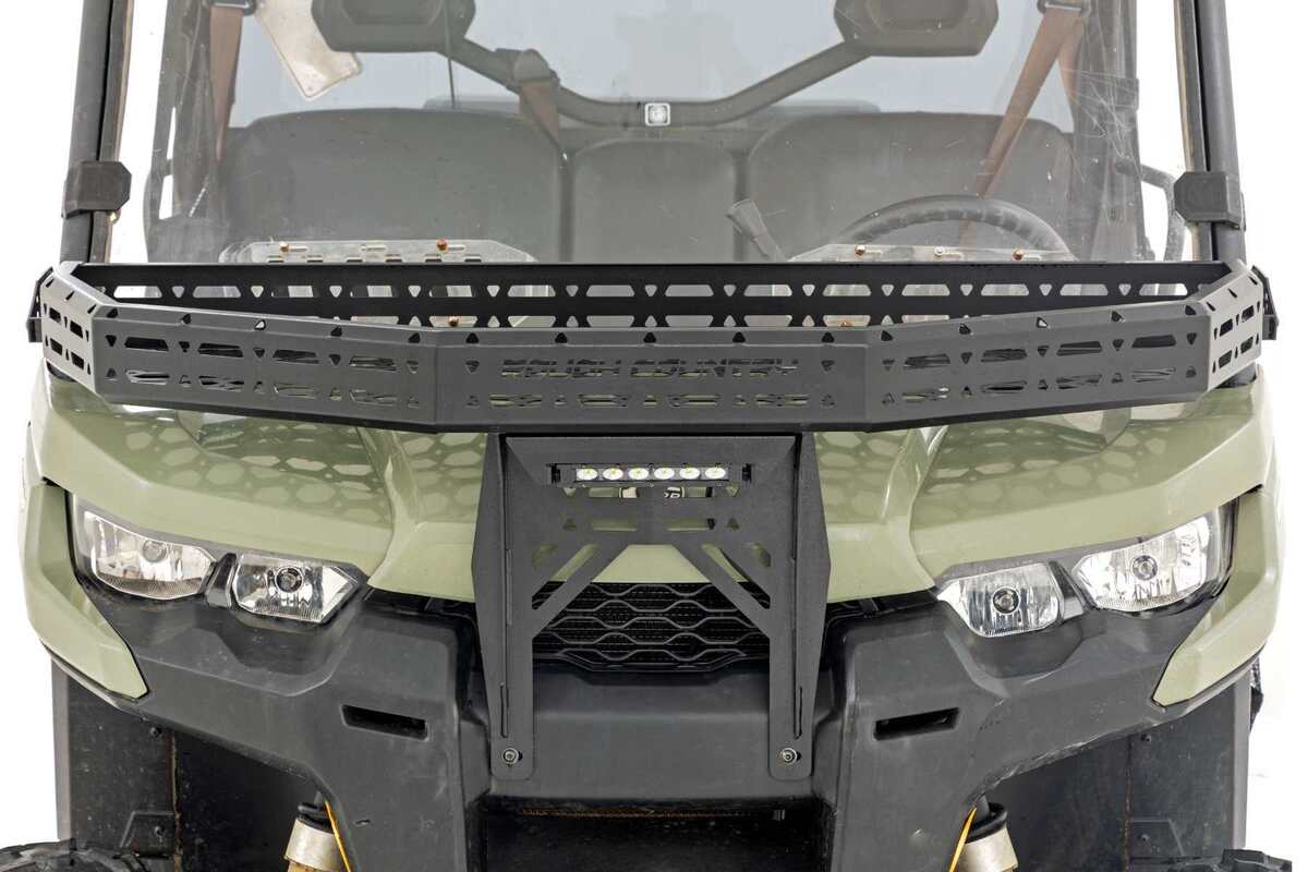 Photo of Rough Country Can-Am Defender HD 8 Front Cargo Rack by Rough Country - Premium for UTVs / Side by Sides