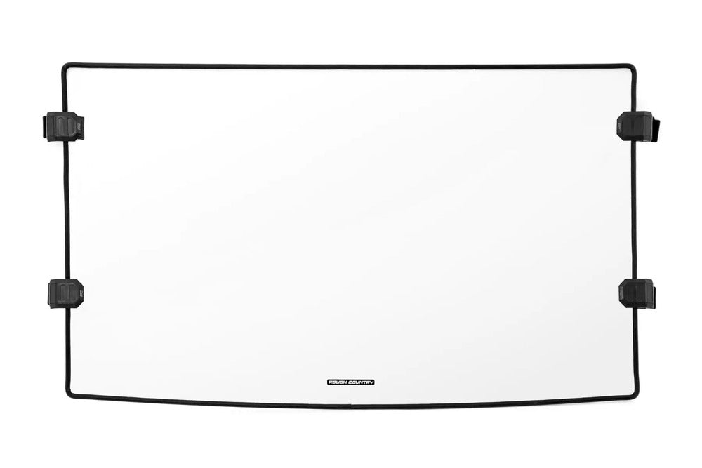 Photo of Rough Country Can-Am Defender HD 8/HD 9 Scratch Resistant Full Windshield by Rough Country - Premium for UTVs / Side by Sides