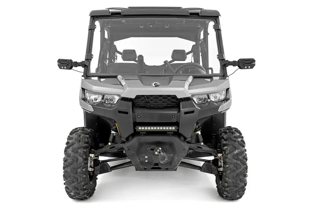 Photo of Rough Country Can-Am Defender HD 8/HD 9 Scratch Resistant Full Windshield by Rough Country - Premium for UTVs / Side by Sides