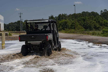 Photo of Rough Country Can-Am Defender HD8 Black Dual Row 50" Cab Mount LED Light Kit by Rough Country - Premium for UTVs / Side by Sides
