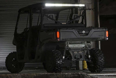 Photo of Rough Country Can-Am Defender HD8 Black Dual Row 50" Cab Mount LED Light Kit by Rough Country - Premium for UTVs / Side by Sides