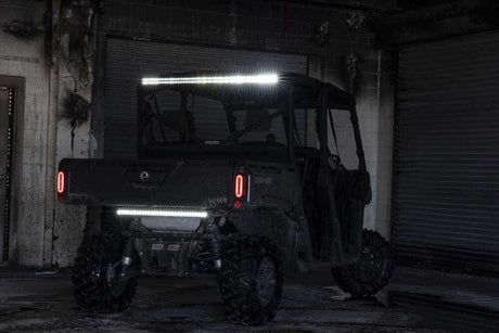 Photo of Rough Country Can-Am Defender HD8 Black Dual Row 50" Cab Mount LED Light Kit by Rough Country - Premium for UTVs / Side by Sides