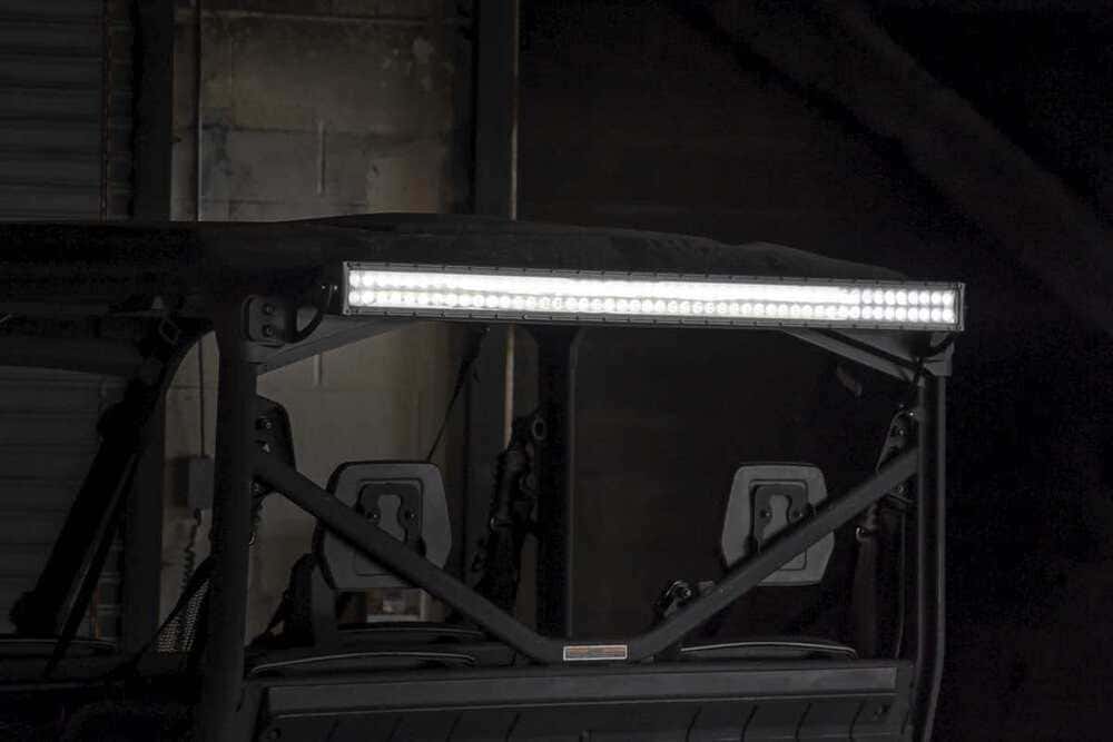 Photo of Rough Country Can-Am Defender HD8 Black Dual Row 50" Cab Mount LED Light Kit by Rough Country - Premium for UTVs / Side by Sides