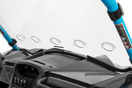 Photo of Rough Country Can-Am Maverick Scratch Resistant Vented Full Windshield by Rough Country - Premium for UTVs / Side by Sides