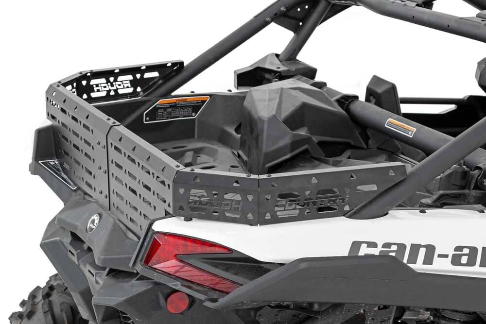 Photo of Rough Country Can-Am Maverick X3 Rear Cargo Tailgate by Rough Country - Premium for UTVs / Side by Sides