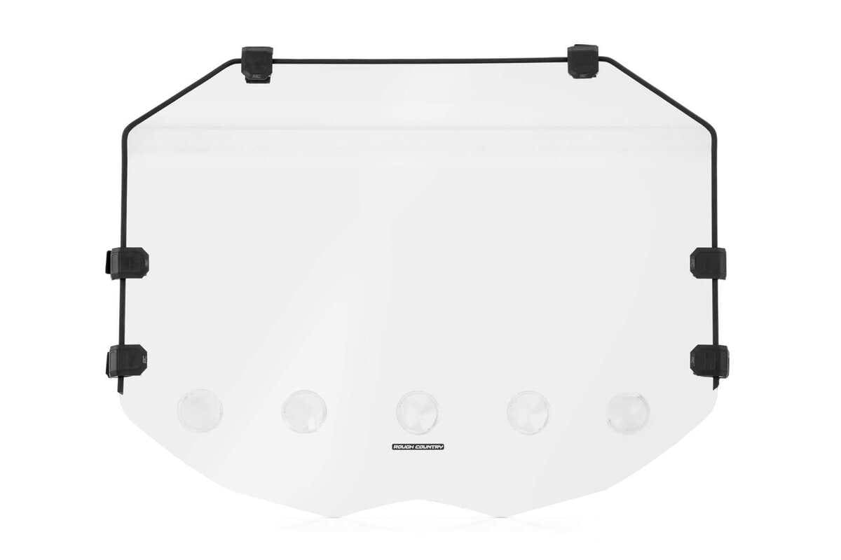 Photo of Rough Country Can-Am Maverick X3 Scratch Resistant Vented Full Windshield by Rough Country - Premium for UTVs / Side by Sides