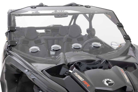 Photo of Rough Country Can-Am Maverick X3 Scratch Resistant Vented Full Windshield by Rough Country - Premium for UTVs / Side by Sides