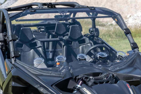 Photo of Rough Country Can-Am Maverick X3 Scratch Resistant Vented Full Windshield by Rough Country - Premium for UTVs / Side by Sides